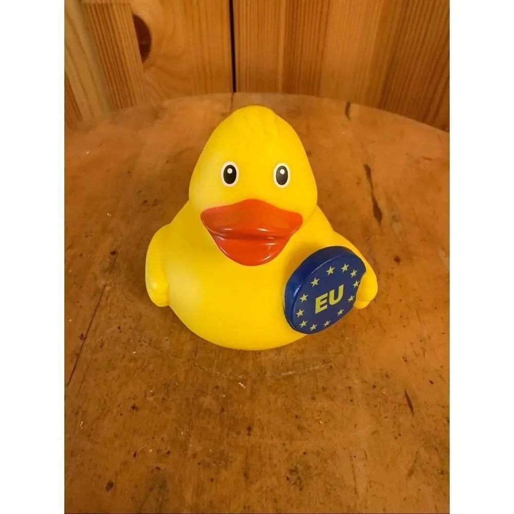 Rubber Duck Bath Duck EU - EURO Ducky Rubber Duckie (7606)